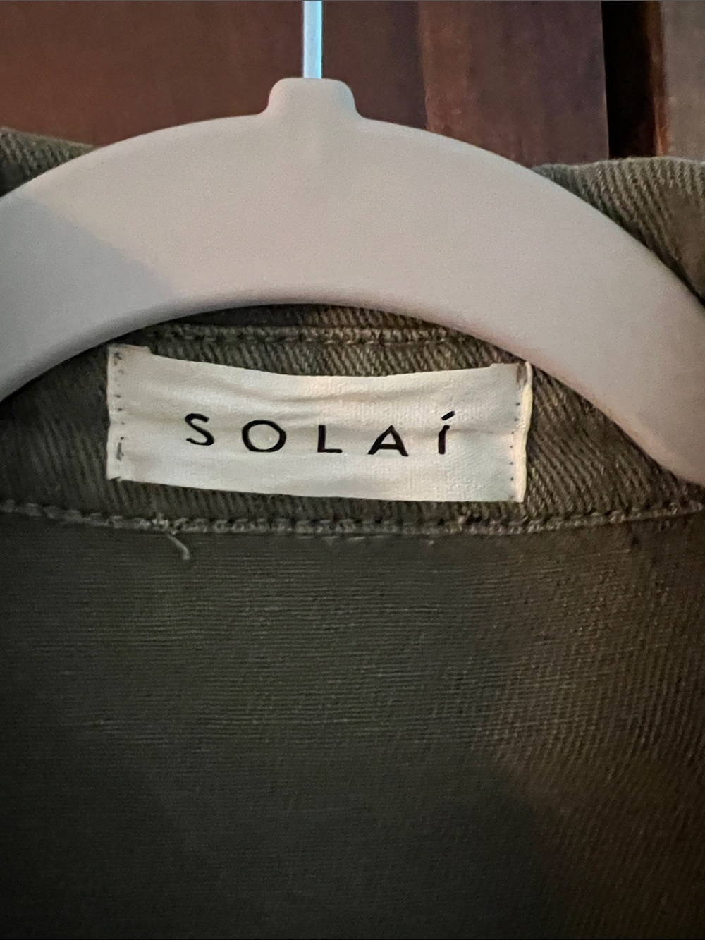 Solai Olive Utility Button-Front Jacket - Picture 2 of 3